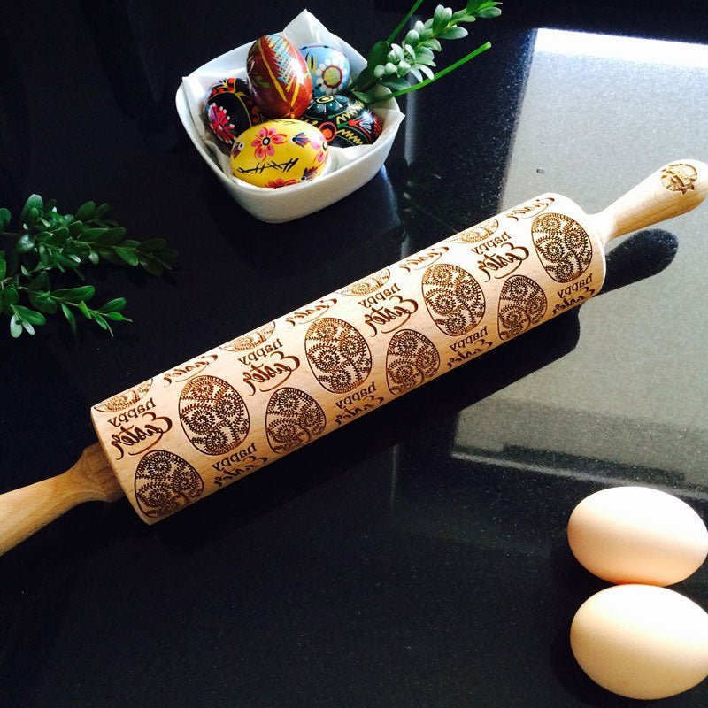 Big Easter Egg Rolling Pin - Pastrymade US