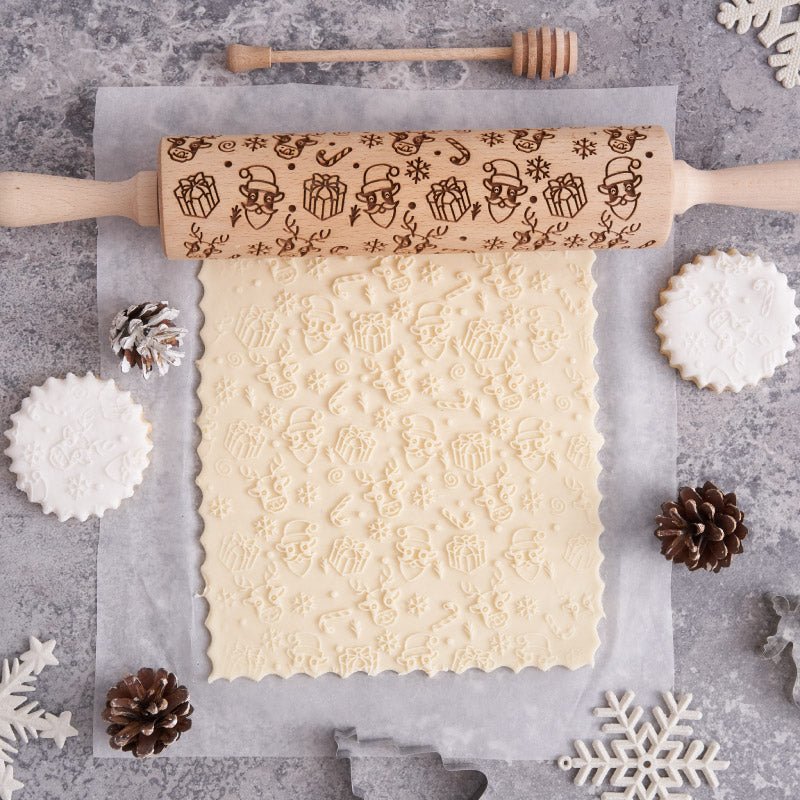 Christmas Moo Rolling Pin - Pastrymade US