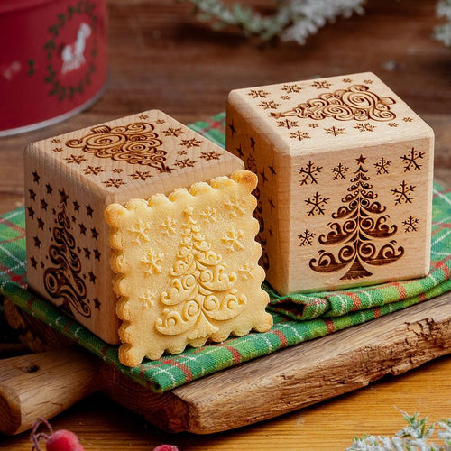 Christmas Trees 6-in-1 Cookie Stamp Cube