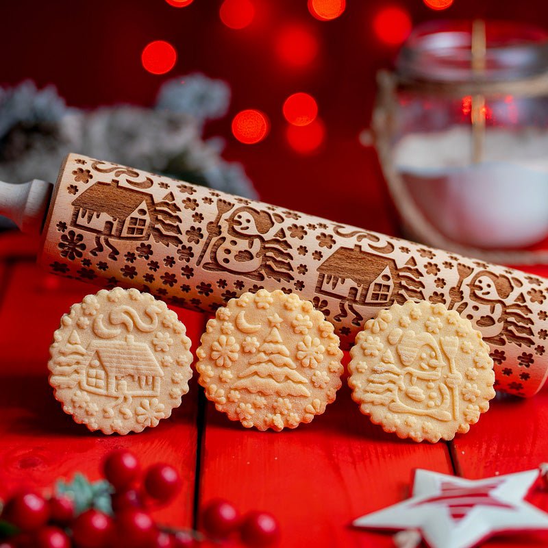 Christmas Village Rolling Pin - Pastrymade
