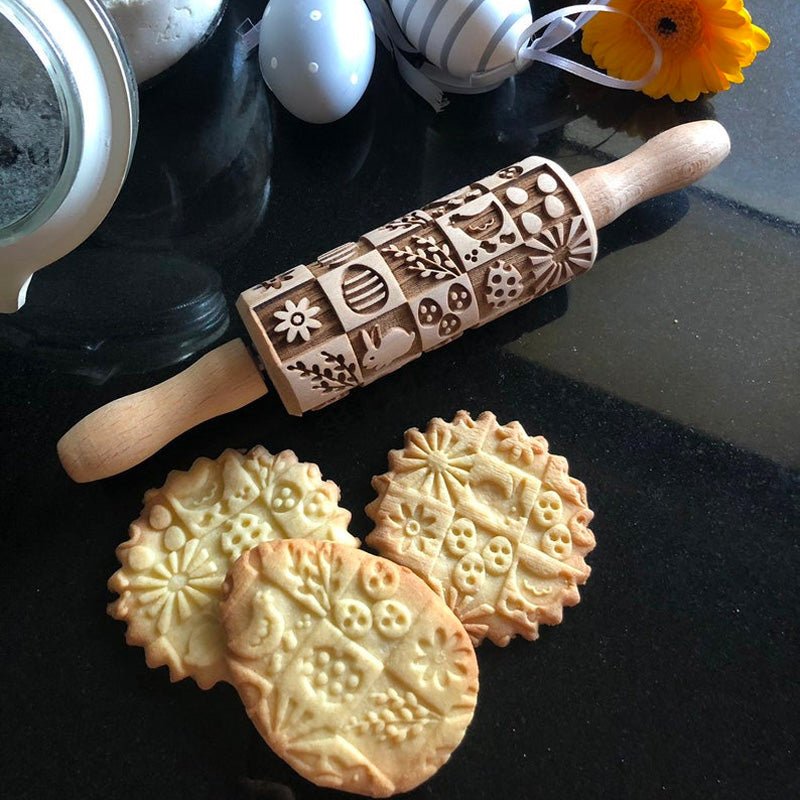 EASTER SQUARES KIDS ROLLING PIN - Pastrymade US