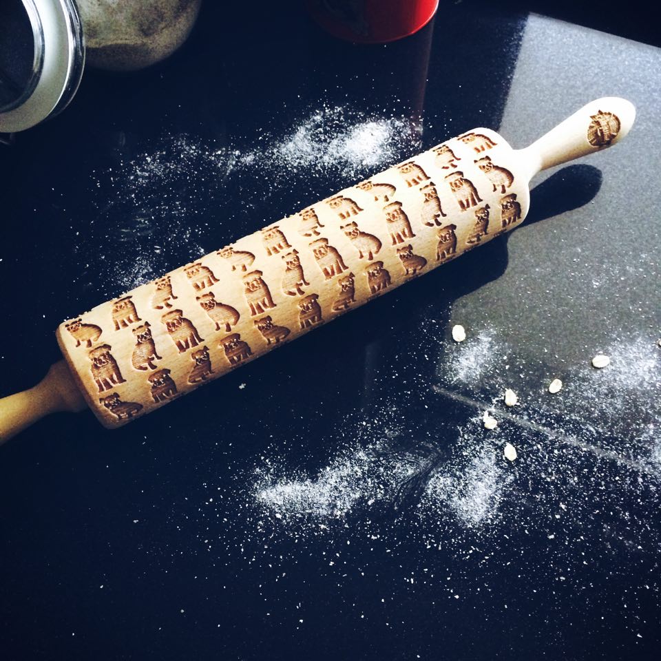 English Bulldog Rolling Pin - Pastrymade US