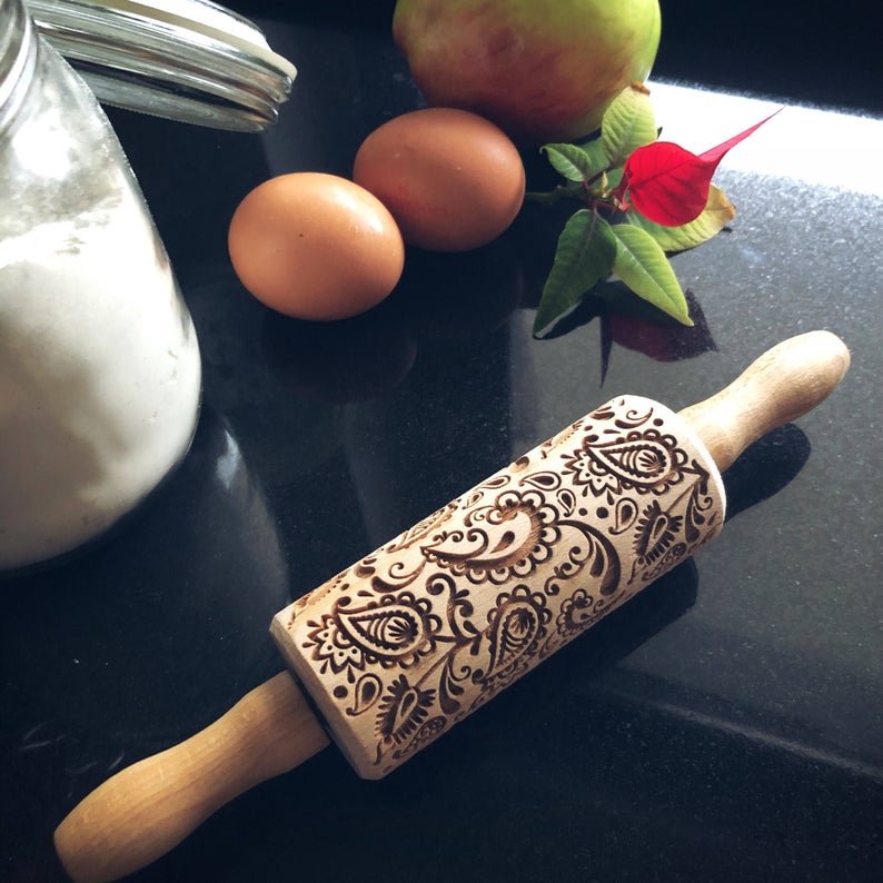 FLORAL PAISLEY KIDS ROLLING PIN - Pastrymade US