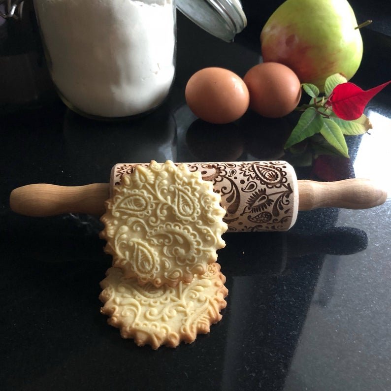 FLORAL PAISLEY KIDS ROLLING PIN - Pastrymade US