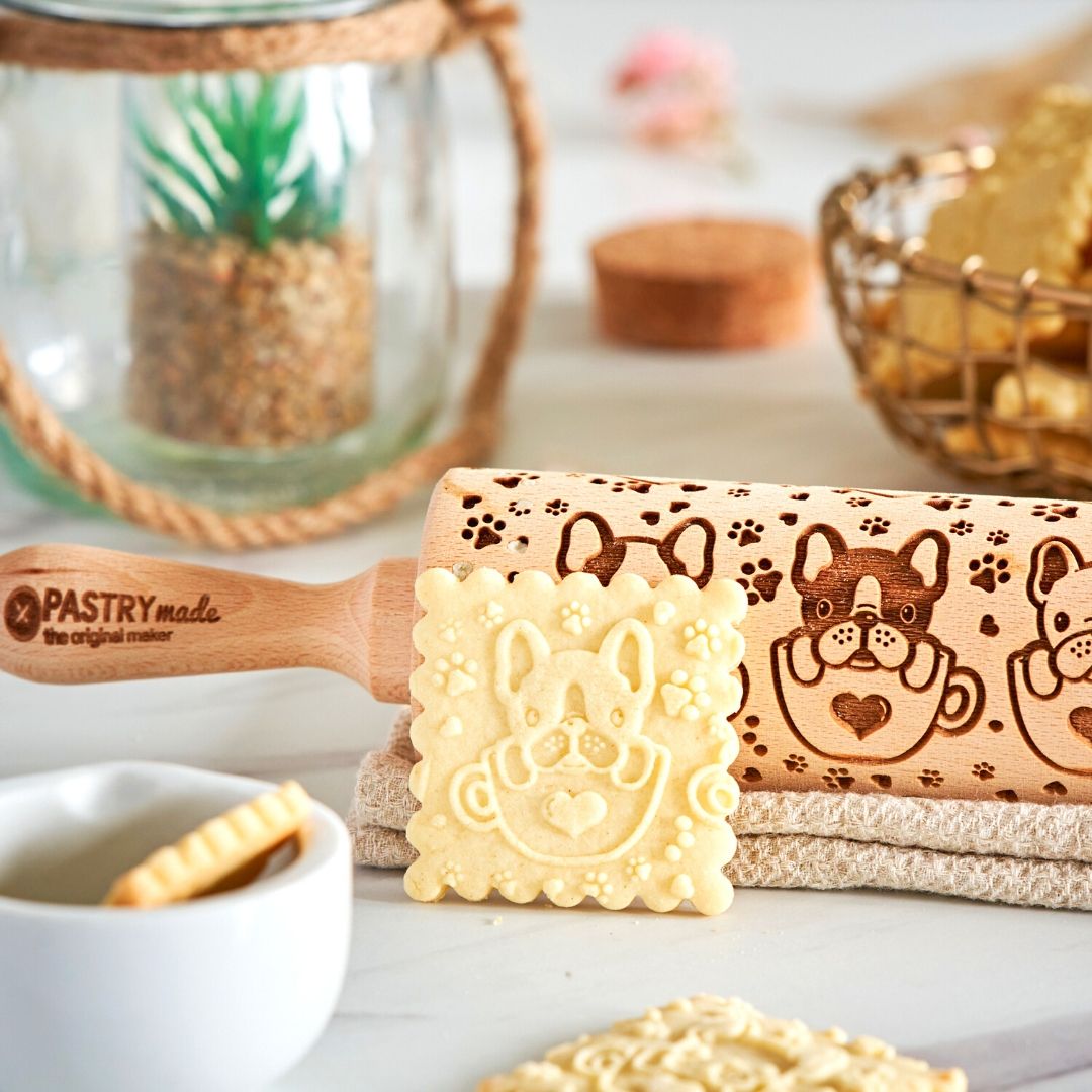 Frenchie Bulldog Rolling Pin - Pastrymade US