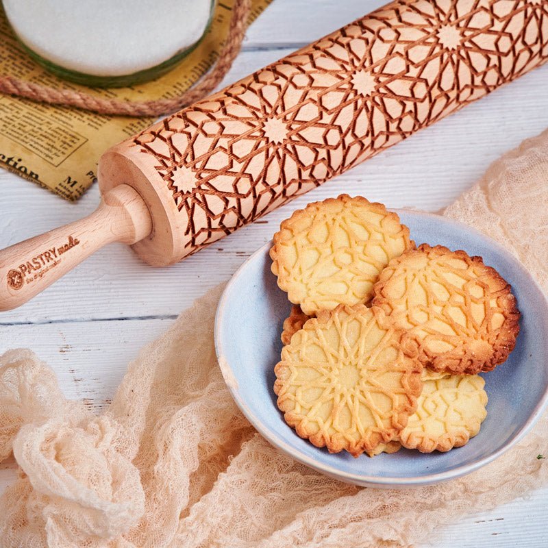 Geometric Art Rolling Pin - Pastrymade US