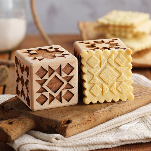 Geometric 6-in-1 Cookie Stamp Cube