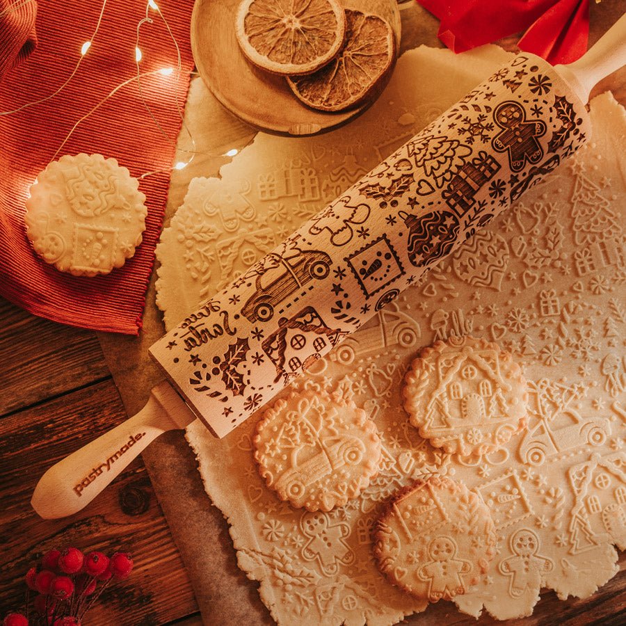 Holly Jolly Christmas Rolling Pin - Pastrymade US