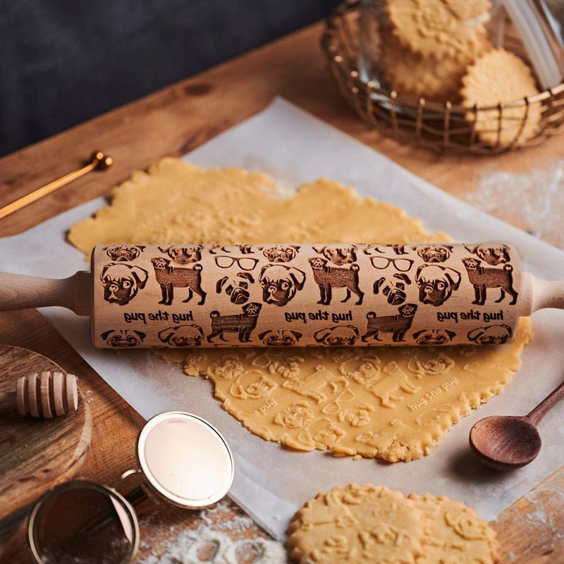 Hug The Pug Rolling Pin - Pastrymade US