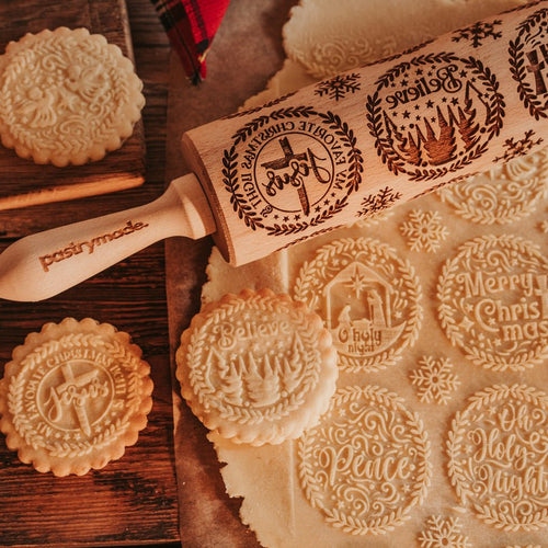 Nativity Embossed Rolling Pin