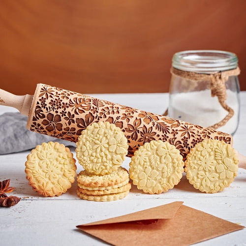 Perfect Flowers Embossed Rolling Pin
