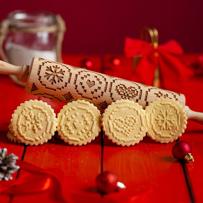 Pixel Christmas Rolling Pin - Pastrymade