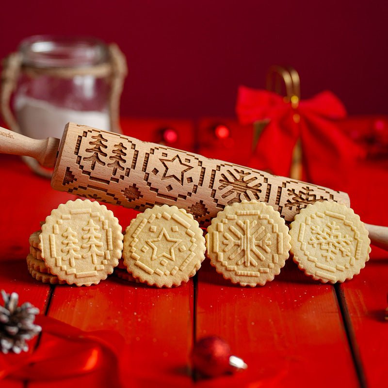 Pixel Christmas Rolling Pin - Pastrymade