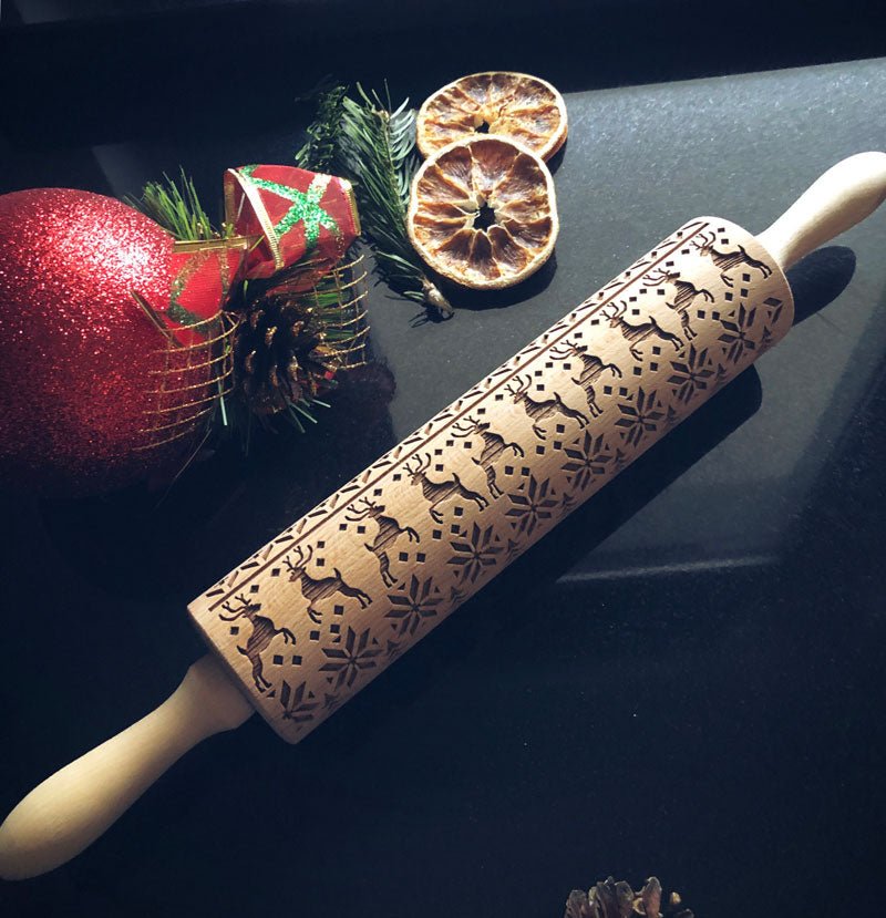 Reindeers Rolling Pin - Pastrymade US