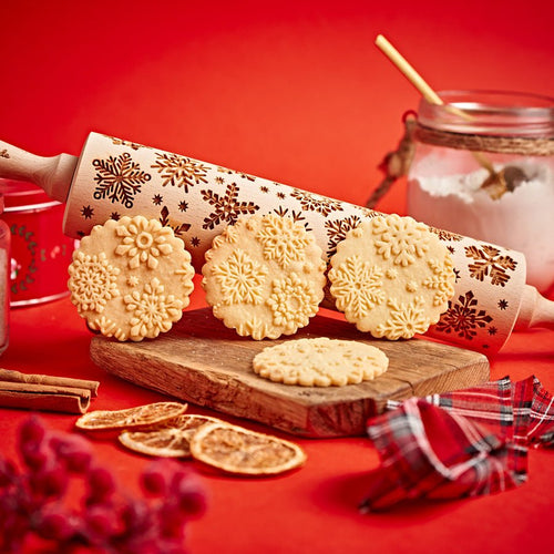 Snow Embossed Rolling Pin