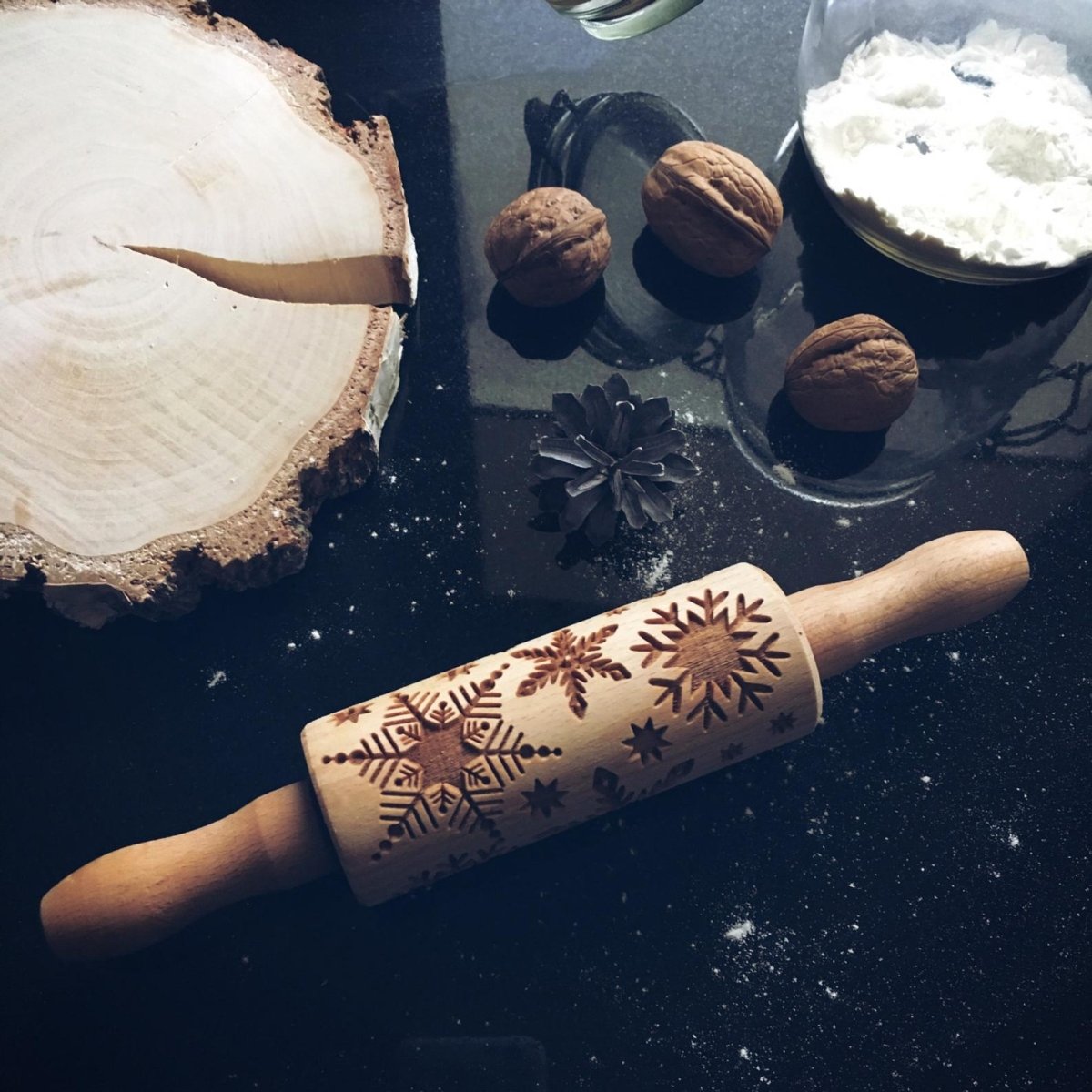 SNOWFLAKES KIDS ROLLING PIN - Pastrymade US