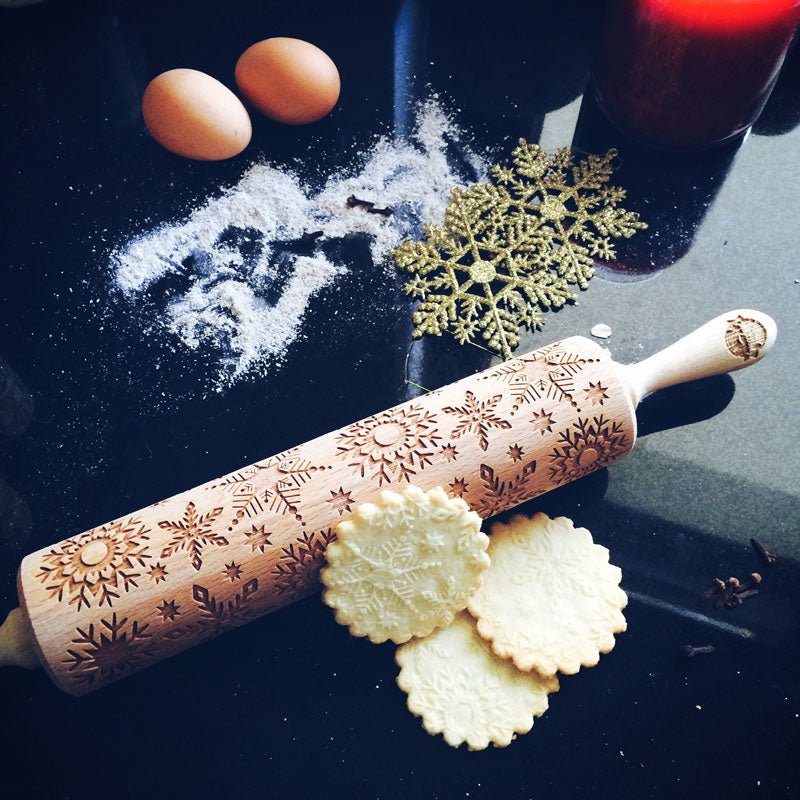 Snowflakes Rolling Pin - Pastrymade US