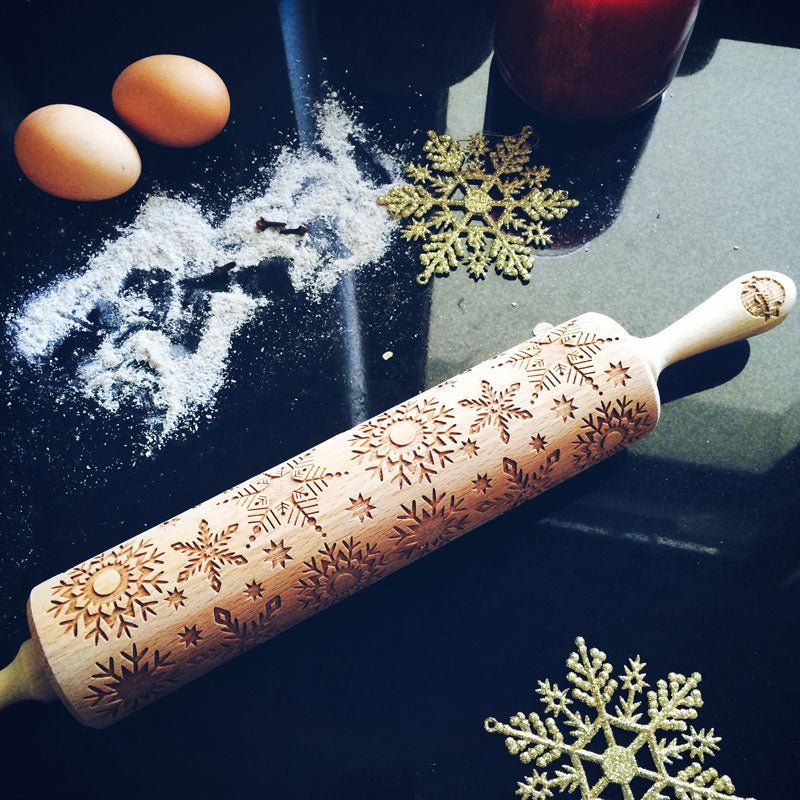 Snowflakes Rolling Pin - Pastrymade US