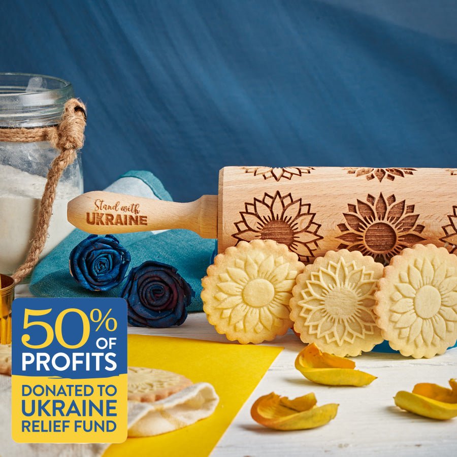 Stand With Ukraine Rolling Pin - Pastrymade US